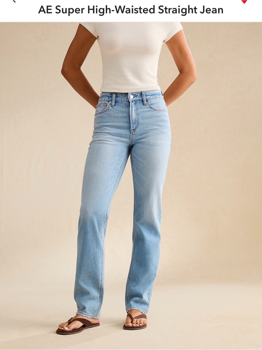 American Eagle Outfitters Light Wash Straight Leg Jeans